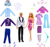 Barbie & Ken Doll Set with 2 Fashion Dolls, Clothes & Accessories HKB10 - MULTI New Barbie & Ken Doll Set with 2 Fashion Dolls, Clothes & Accessories HKB10 - MULTI New