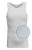 GALAXY BY HARVIC MENS HEAVY-WEIGHT RIBBED TANK TOP - SIZE: MEN L - WHITE New