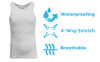 GALAXY BY HARVIC MENS HEAVY-WEIGHT RIBBED TANK TOP - SIZE: MEN L - WHITE New