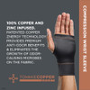 01-63176T Tommie Copper Wrist Compression Sleeve (S/M, Black)