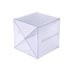 Deflecto Stackable Clear Cube Organizer Removable Cross Style 6 x 6 inches Deflecto Stackable Clear Cube Organizer Removable Cross Style 6 x 6 inches