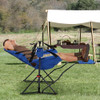 GDY CAMPING CHAIRS OVERSIZED HAMMOCK FOLDING ROCKING CHAIRS ADJUSTABLE - BLUE GDY CAMPING CHAIRS OVERSIZED HAMMOCK FOLDING ROCKING CHAIRS ADJUSTABLE - BLUE