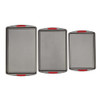 GOODCOOK MEGAGRIP SET OF 3 NONSTICK COOKIE SHEETS, SILICONE HANDLES - GRAY New GOODCOOK MEGAGRIP SET OF 3 NONSTICK COOKIE SHEETS, SILICONE HANDLES - GRAY New