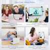 DANYESTH Eye Contact Webcam Microphone 1080P Center Cam Mac PC - Black DANYESTH Eye Contact Webcam Microphone 1080P Center Cam Mac PC - Black