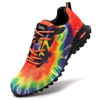 KRICELY MEN'S TRAIL RUNNING SHOES FASHION HIKING SNEAKERS - SIZE: 8.5 - RAINBOW New