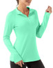 FKEEP Women Polo Shirts Long Sleeve UPF 50+ Sun Protection Tennis Golf XS Mint New FKEEP Women Polo Shirts Long Sleeve UPF 50+ Sun Protection Tennis Golf XS Mint New
