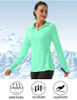 FKEEP Women Polo Shirts Long Sleeve UPF 50+ Sun Protection Tennis Golf XS Mint New FKEEP Women Polo Shirts Long Sleeve UPF 50+ Sun Protection Tennis Golf XS Mint New