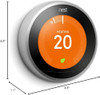 GOOGLE NEST LEARNING 3RD GEN THERMOSTAT ALEXA NEST LOGO - WHITE