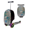 LASCOOTA SCOOTER SUITCASE, CHECKERED CARRY LUGGAGE LIGHTWEIGHT - MULTICOLOR
