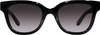 SALVATORE FERRAGAMO SMOKE GRADIENT SQUARE LADIES SUNGLASSES SF1066S 001 52