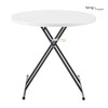 LIVING AND MORE ROUND TABLE 32" X - WHITE