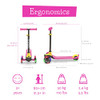 CHILLAFISH SCOTTI GLOW 3-WHEEL LEAN-TO-STEER SCOOTER WITH LIGHT-UP WHEELS - PINK CHILLAFISH SCOTTI GLOW 3-WHEEL LEAN-TO-STEER SCOOTER WITH LIGHT-UP WHEELS - PINK