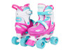 CRS220 CHICAGO SKATES ADJUSTABLE QUAD ROLLER SKATE YOUTH 1-4 PINK/WHITE/TEAL New