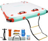 GYMYALL INFLATABLE FLOATING DOCK PLATFORM 10FT*8FT AIR FLOATING ISLAND - Orange GYMYALL INFLATABLE FLOATING DOCK PLATFORM 10FT*8FT AIR FLOATING ISLAND - Orange