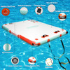 GYMYALL INFLATABLE FLOATING DOCK PLATFORM 10FT*8FT AIR FLOATING ISLAND - Orange GYMYALL INFLATABLE FLOATING DOCK PLATFORM 10FT*8FT AIR FLOATING ISLAND - Orange