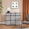 SONGMICS 9-CUBE DRAWER ORGANISER STORAGE UNIT 9 STORAGE BOXES - HEATHER GRAY SONGMICS 9-CUBE DRAWER ORGANISER STORAGE UNIT 9 STORAGE BOXES - HEATHER GRAY