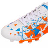 FRANKLIN SPORTS SIZE 12 YOUTH SOCCER CLEATS - SIZE: MEN Y-12 - WHITE/ORANGE/BLUE