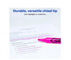 AVERY HI-LITER HIGHLIGHTERS SMEARSAFE FLUORESCENT PINK, BOX OF 12 - PINK New AVERY HI-LITER HIGHLIGHTERS SMEARSAFE FLUORESCENT PINK, BOX OF 12 - PINK New