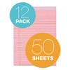 TOPS PRISM WRITING PADS, LEGAL RULE, PINK, PERFORATED 50 SHEETS 12 PACK (63150) New TOPS PRISM WRITING PADS, LEGAL RULE, PINK, PERFORATED 50 SHEETS 12 PACK (63150) New