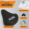 BIKEROO INDOOR BIKE SEAT COMPATIBLE WITH PELOTON EXERCISE OR ROAD BIKES - BLACK BIKEROO INDOOR BIKE SEAT COMPATIBLE WITH PELOTON EXERCISE OR ROAD BIKES - BLACK
