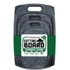 FRESHWARE PLASTIC CUTTING BOARD SET OF 3 JUICE GROOVES BC-330BK - BLACK MARBLE New