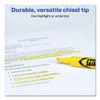 AVERY HI-LITER DESK-STYLE HIGHLIGHTERS CHISEL TIP DOZEN - YELLOW/BLACK New AVERY HI-LITER DESK-STYLE HIGHLIGHTERS CHISEL TIP DOZEN - YELLOW/BLACK New