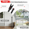 JSUNGO 2-in-1 Sliding Door Security Bar, Upgrade Doors Stoppers Security, 1 Pack
