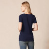 AMAZON ESSENTIALS WOMEN'S REGULAR-FIT V-NECK T-SHIRT XXL - NAVY/WHITE AMAZON ESSENTIALS WOMEN'S REGULAR-FIT V-NECK T-SHIRT XXL - NAVY/WHITE