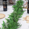 Norfok Sourgum Eucalyptus Garlands Light String 6Ft Soft Christmas HM5624 -Green