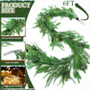 Norfok Sourgum Eucalyptus Garlands Light String 6Ft Soft Christmas HM5624 -Green