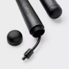 ALL IN MOTION 11.9" ROPELESS JUMP ROPE POLYPROPYLENE, TPR HANDLES - BLACK ALL IN MOTION 11.9" ROPELESS JUMP ROPE POLYPROPYLENE, TPR HANDLES - BLACK