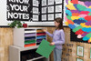 Pacon Classroom Keepers 12" x 18" Construction Paper Storage, 10-Slot, White