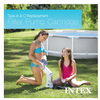 INTEX TYPE A FILTER CARTRIDGE FOR POOLS, TWIN PACK, 1 PACK - WHITE New INTEX TYPE A FILTER CARTRIDGE FOR POOLS, TWIN PACK, 1 PACK - WHITE New