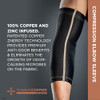 01-63162 TOMMIE COPPER ELBOW COMPRESSION SLEEVE MEN/WOMEN L/XL - BLACK