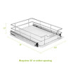 CUISINART 14" SLIDING CABINET ORGANIZER, CHROME FINISH - ‎CHROME FINISH
