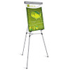 OFFICE DEPOT BRAND PRESENTATION EASEL 35-1/2"-65"H, SILVER CHART HOLDER - SILVER OFFICE DEPOT BRAND PRESENTATION EASEL 35-1/2"-65"H, SILVER CHART HOLDER - SILVER