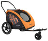 SCHWINN SPRINGBROOK BICYCLE TRAILER, TWO PASSENGERS - ORANGE & BLACK New