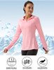 Fkeep Women's Polo Shirts Long Sleeve UPF 50+ Workout Tops V Neck Coral Pink XL New Fkeep Women's Polo Shirts Long Sleeve UPF 50+ Workout Tops V Neck Coral Pink XL New