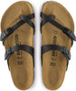 BIRKENSTOCK MAYARI BIRKO-FLOR SANDALS - SIZE: MEN 10 (AU/UK M9) - BLACK