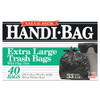 Handi-Bag HAB6FTL40 Super Value Pack Trash Bags, 33gal, .65mil, 32.5 x 40, Black New Handi-Bag HAB6FTL40 Super Value Pack Trash Bags, 33gal, .65mil, 32.5 x 40, Black New