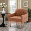 OLELA Chair, Single Sofa Rose Golden Feet Iron Plywood 37.03lbs W39536357 Brown