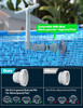POOLHACKER POOL FOUNTAIN DUAL SPRAY WATER FOUNTAINS FOR ABOVE GROUND/INGROUND