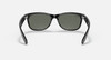 RAY-BAN NEW WAYFARER BLACK G-15 GREEN LENS 52mm - BLACK/GREEN