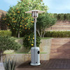 SUNJOY FREESTANDING POWDER COATED PROPANE PATIO HEATER - GREY New