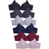 BR4307P MAMIA WOMEN'S BASIC PLAIN BRAS PACK OF 6 34C - ASSORTED COLORS New BR4307P MAMIA WOMEN'S BASIC PLAIN BRAS PACK OF 6 34C - ASSORTED COLORS New