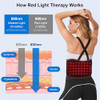 WEETALL CORDLESS RED LIGHT THERAPY BELT: 5200MAH RECHARGEABLE INFRARED LIGHT