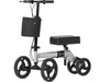 ELENKER YF-9002A STEERABLE DELUXE MEDICAL KNEE WALKER 10" WHEELS - SILVER