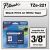 Brother P-Touch® Label Maker TZ Laminated Tape Cartridge 0.38" x 26.2' - White New Brother P-Touch® Label Maker TZ Laminated Tape Cartridge 0.38" x 26.2' - White New