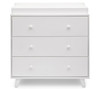 DELTA CHILDREN AVA 3-DRAWER DRESSER WITH CHANGING TOP - WHITE