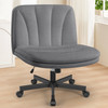 COOLHUT 26" W CRISS CROSS CHAIR WITH WHEELS - GRAY